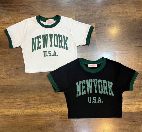Printed Crop T-shirts